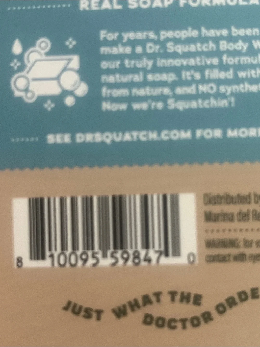 Dr. Squatch Coastal Mist Men's Body Wash — Beige
